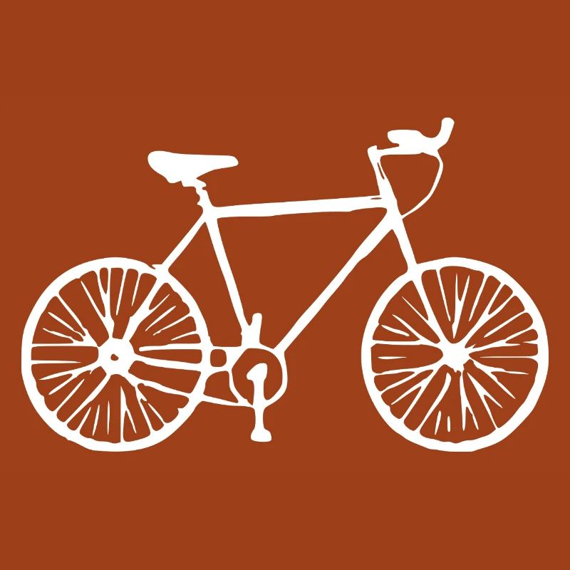 Fahhrad weiß Geschenk Radfahrer