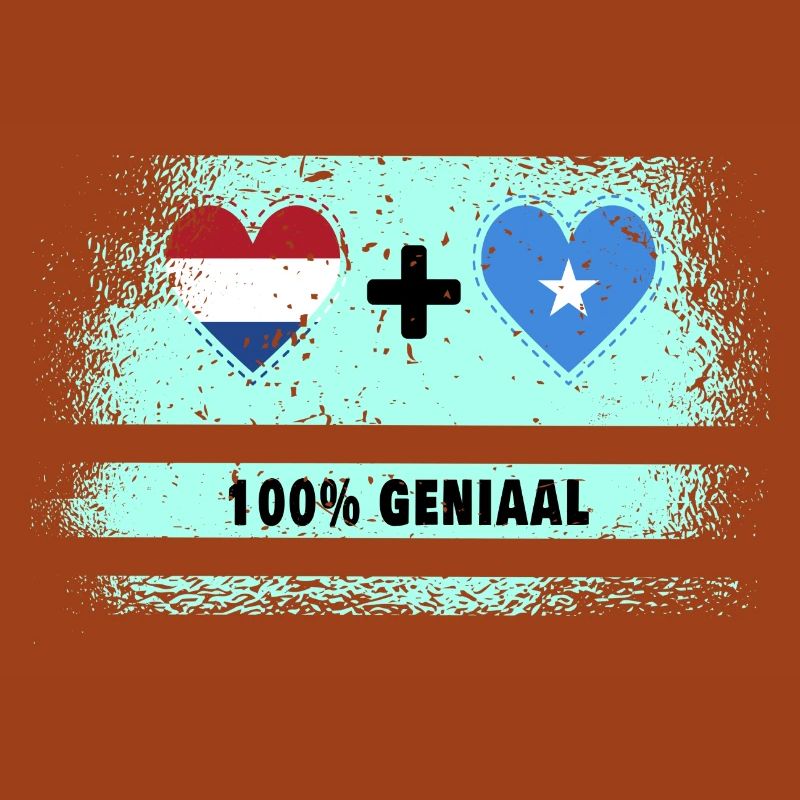 Drapeau 100% Genius de la Somalie et des Pays-Bas