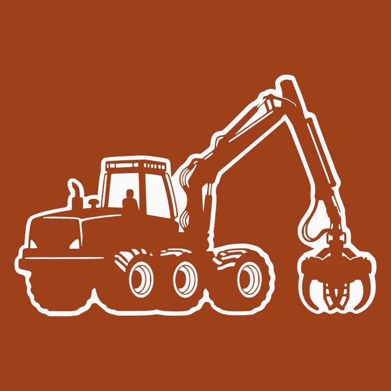 Silhouette de moissonneuse