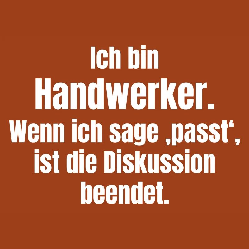 Ich bin Handwerker – Passt, Diskussion beendet