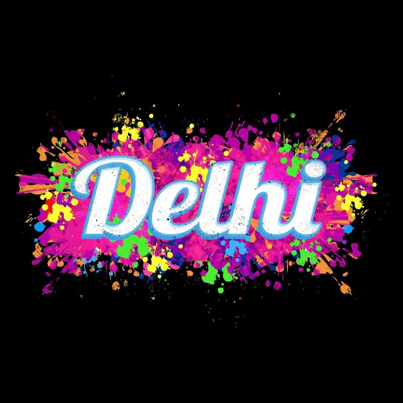Souvenir de design aux couleurs colorées de Delhi en Inde