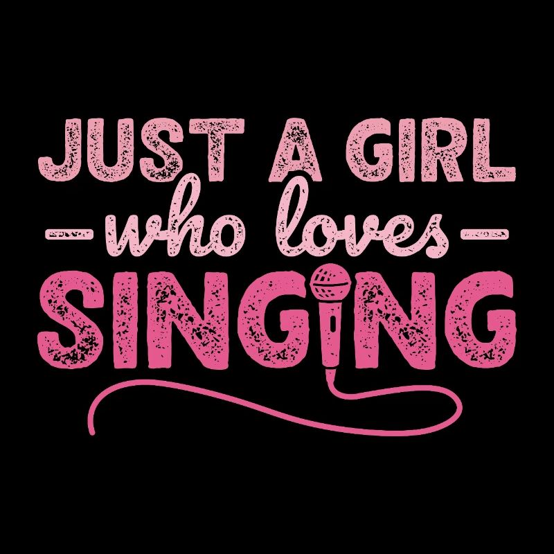 Nur ein Mädchen, das gerne Karaoke-Sängerin singt