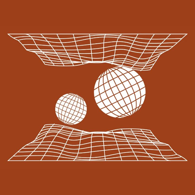Futuristic Grid Space Spheres Design