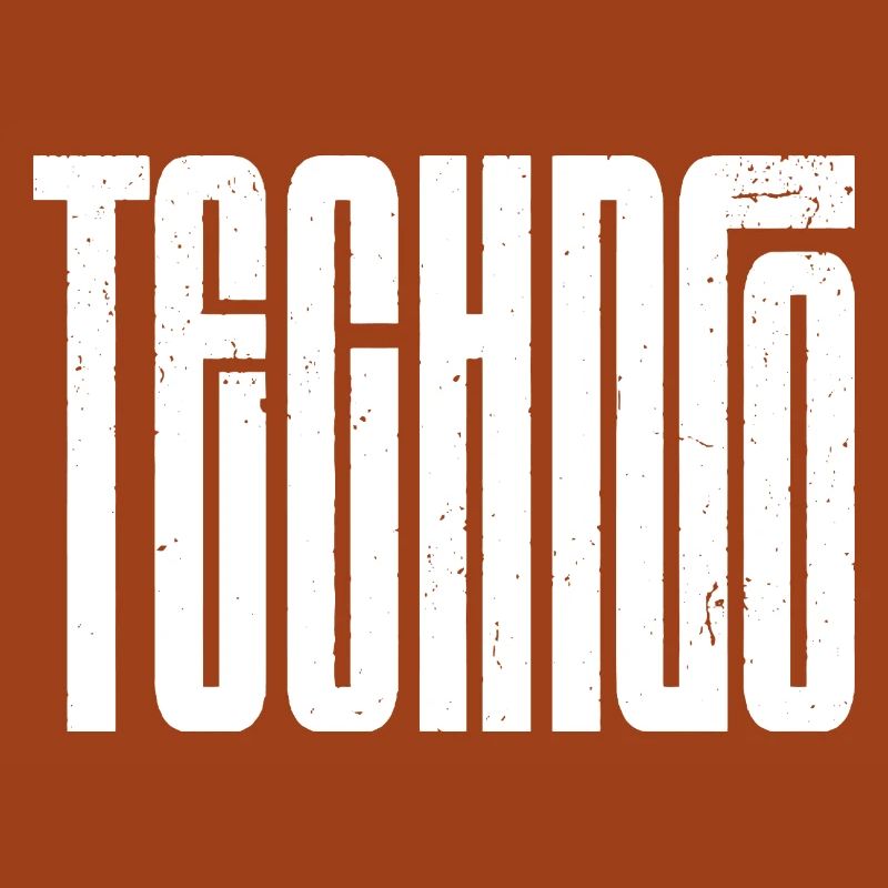 Techno Bold Retro Typografie