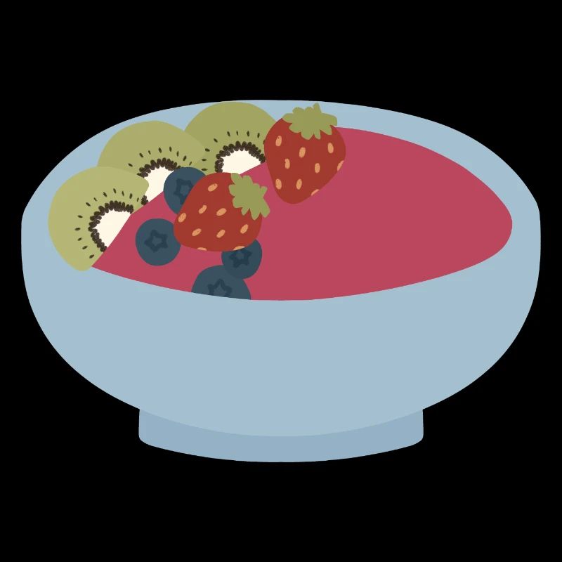 Frucht-Smoothie-Schüssel-Illustration