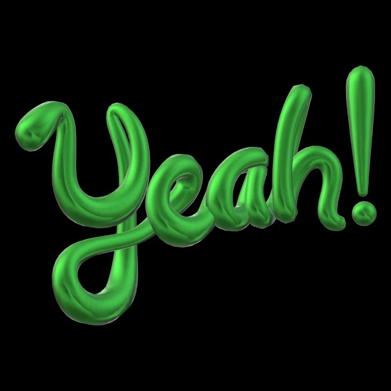 Yeah ✅ Bin motiviert! Yes-Funktion Design