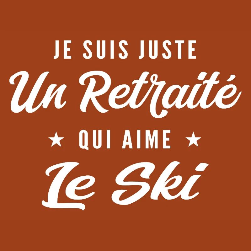Retraité passionné de ski