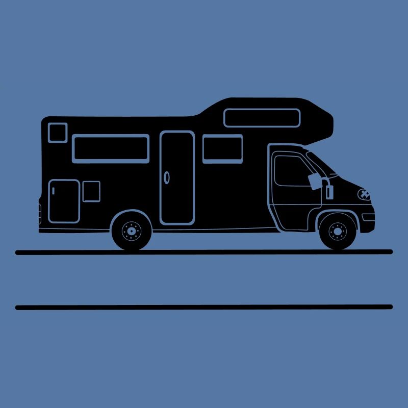 Camper-Silhouette mit Namensraum