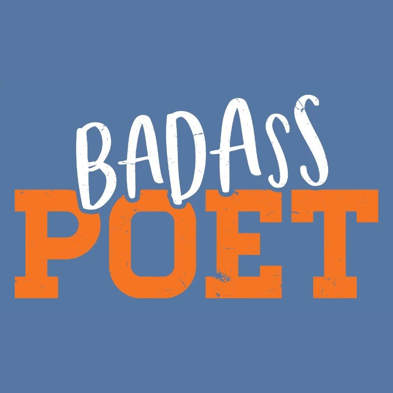 Conception typographique de poète badass