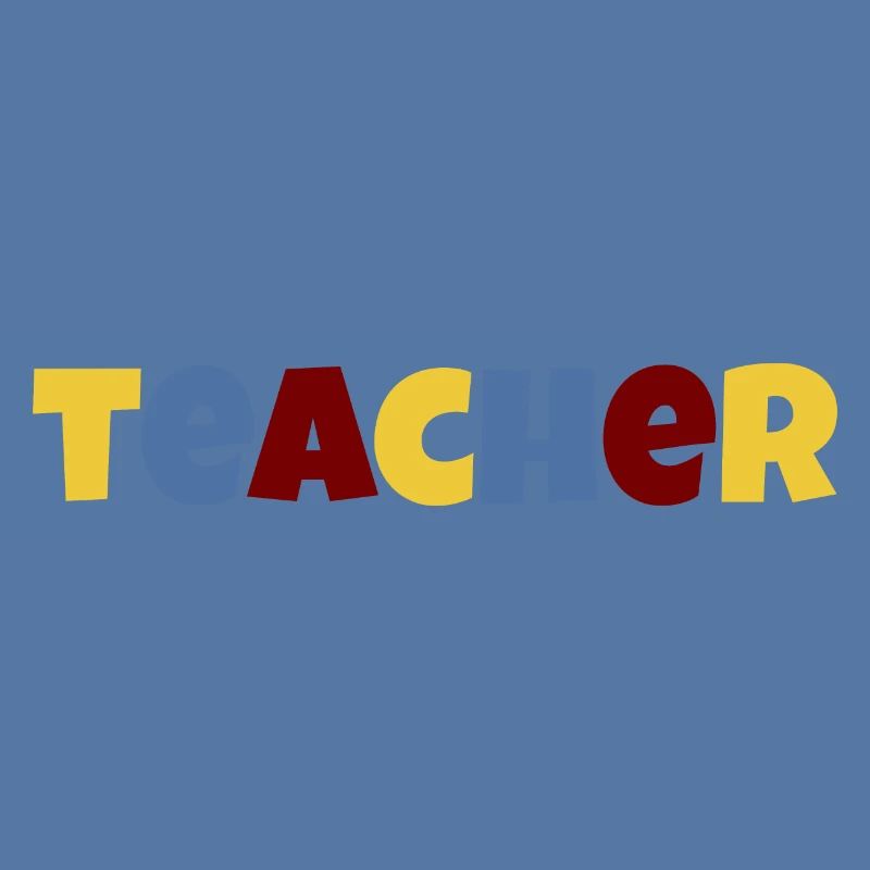 Lehrer bunter Text