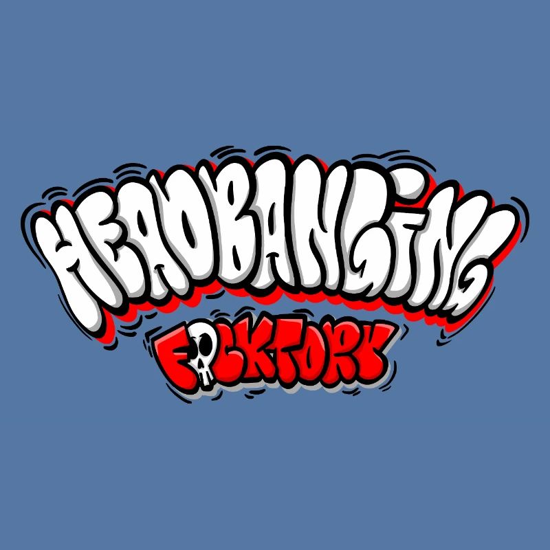 Headbanging-Netzwerk-Graffiti