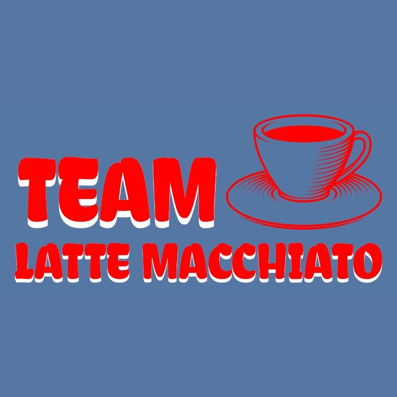 Team Latte macchiato Conception de café cool.