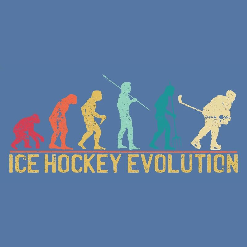 Hockey Evolution Silhouette Design