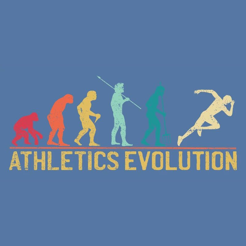 Evolution des athlètes humains Impression d’art