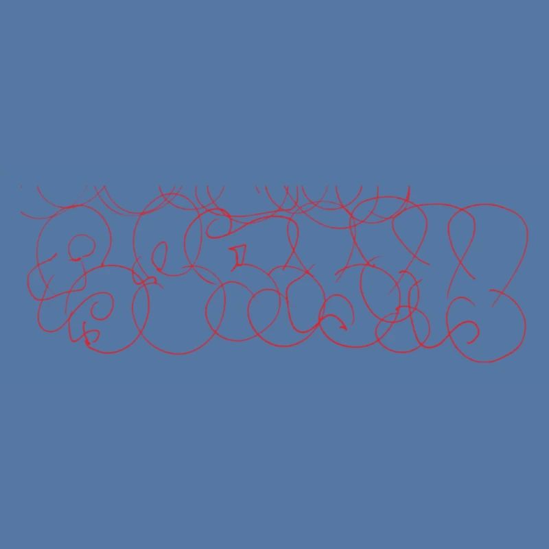 Abstrakte Scribble-Art Berlin Souvenir