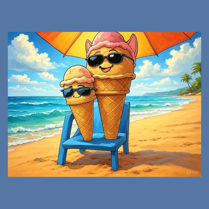 Eiscreme im Sommer