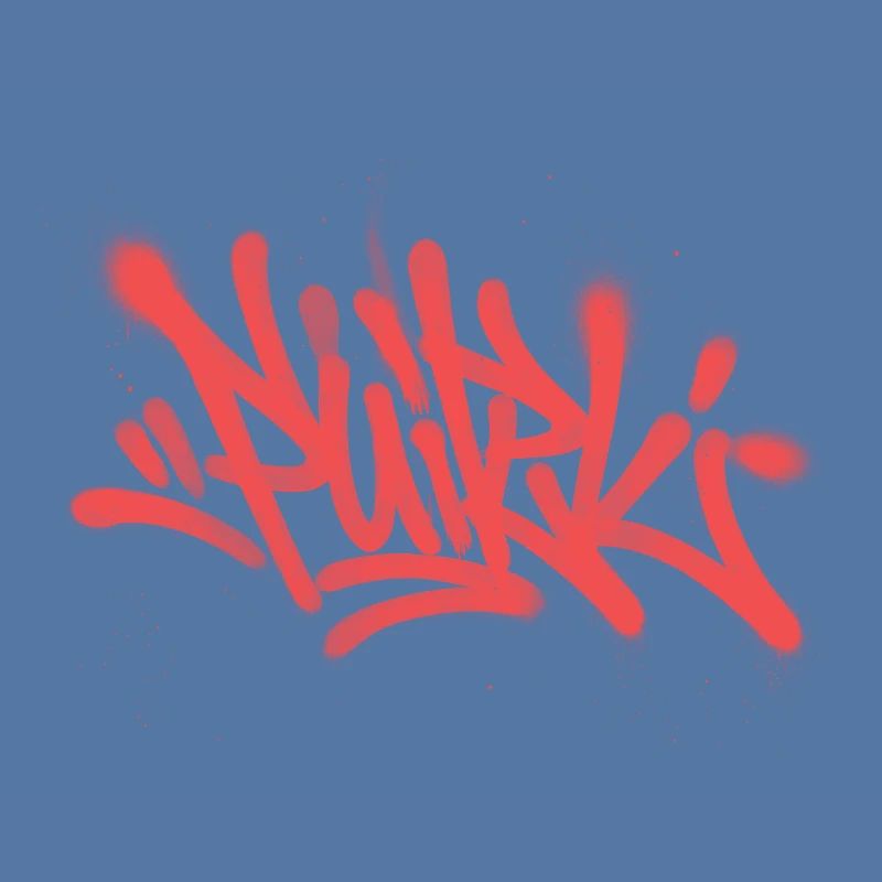 Graffiti Spray Abstract Red Tag