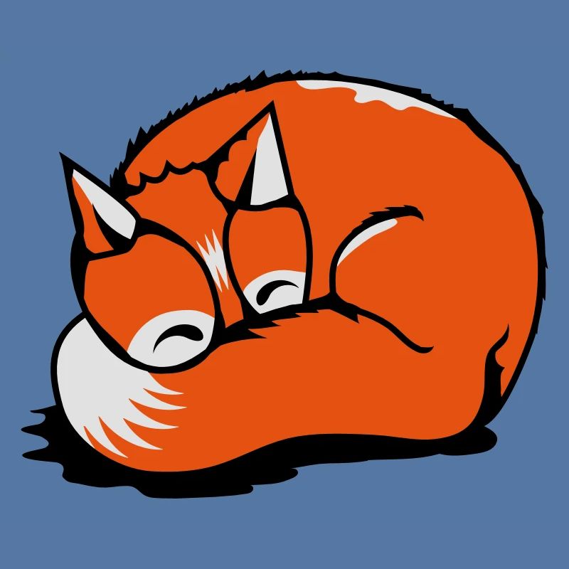 A sleeping fox
