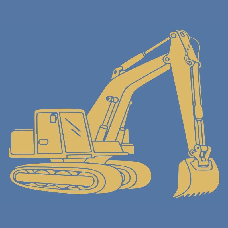 Excavator Silhouette Construction Equipment Operator Civil Engineering