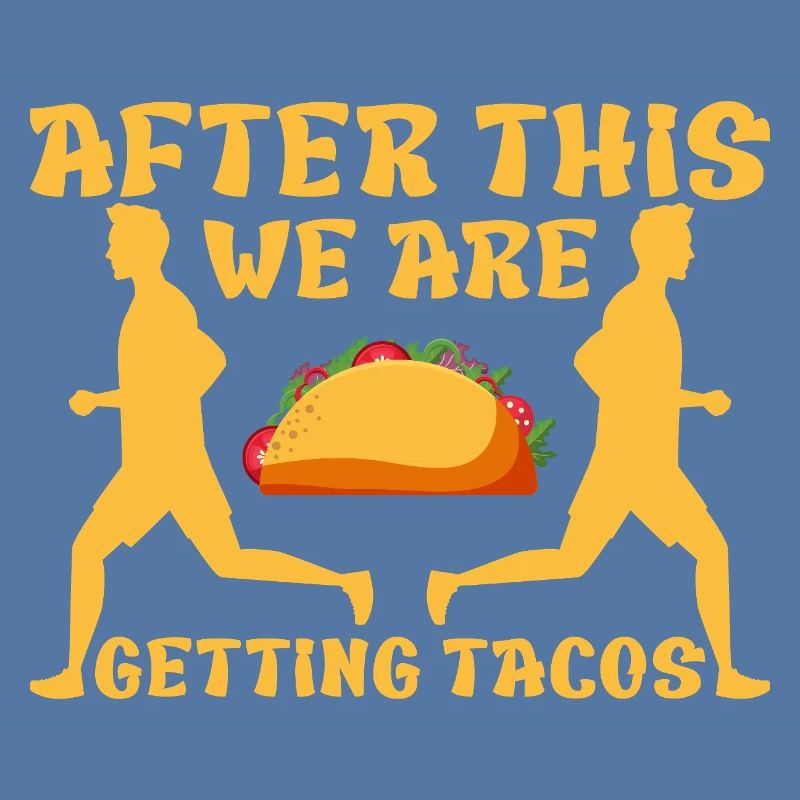 Marathon Runner After We Getting Tacos Running