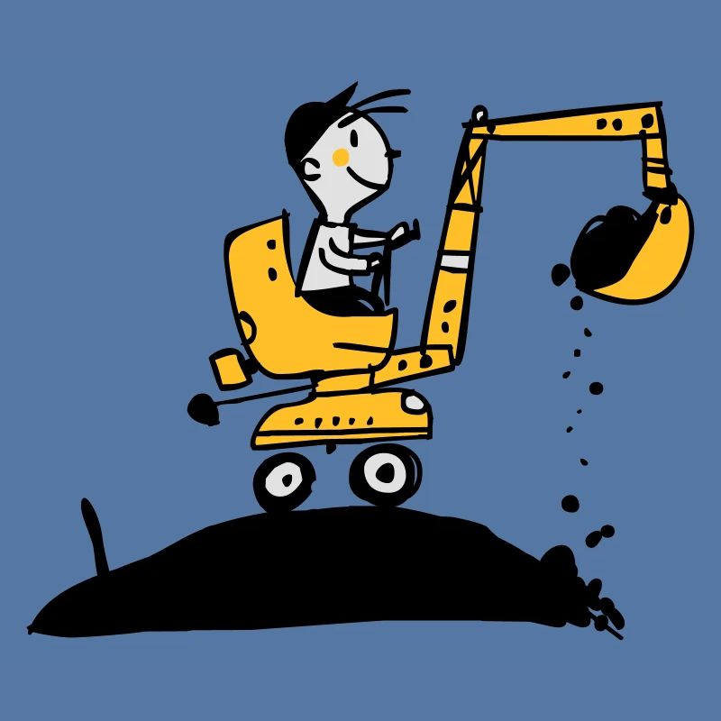 Bagger im Retro Stil
