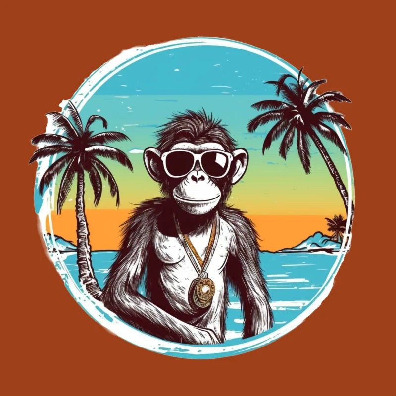 Cool Monkey * Conception de plage d’été