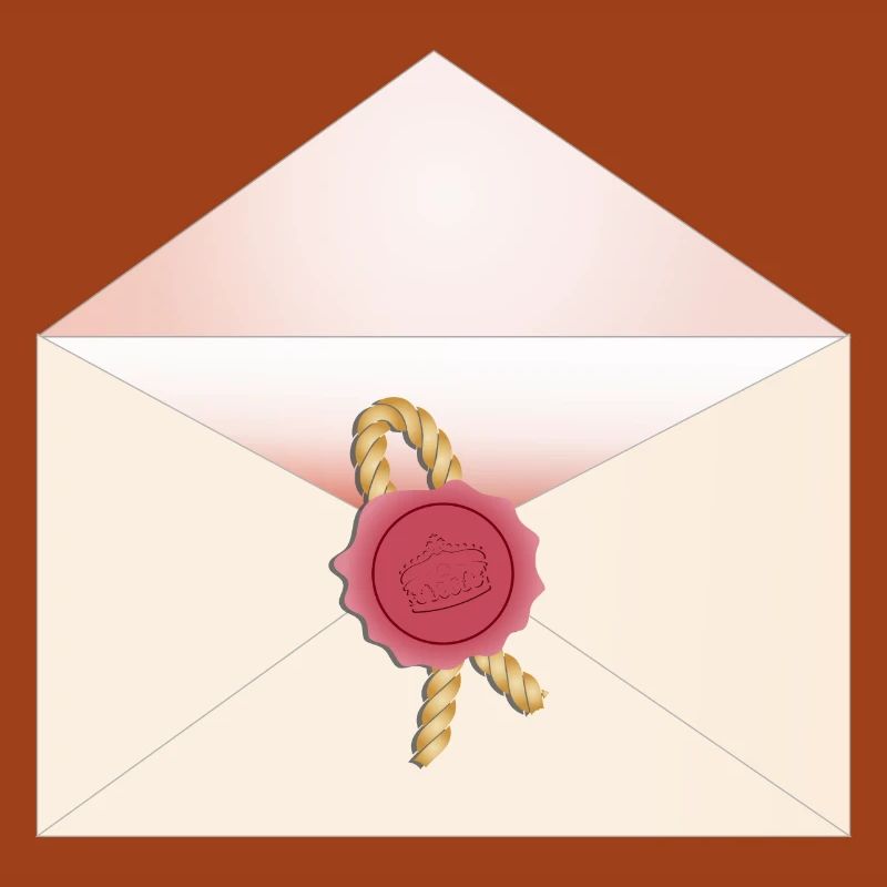 opened envelope with seal