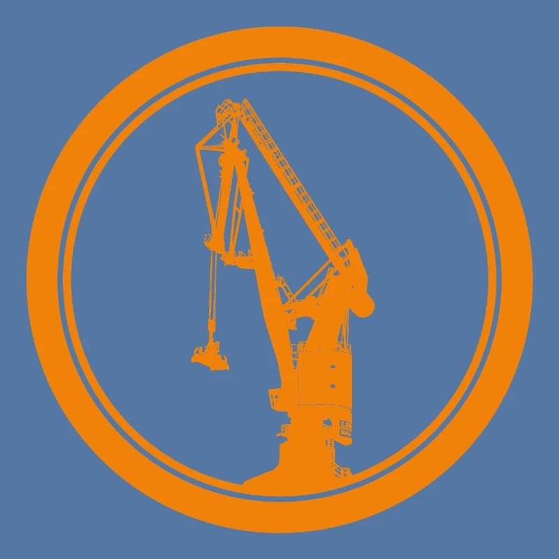 Hafenkran Silhouette 01