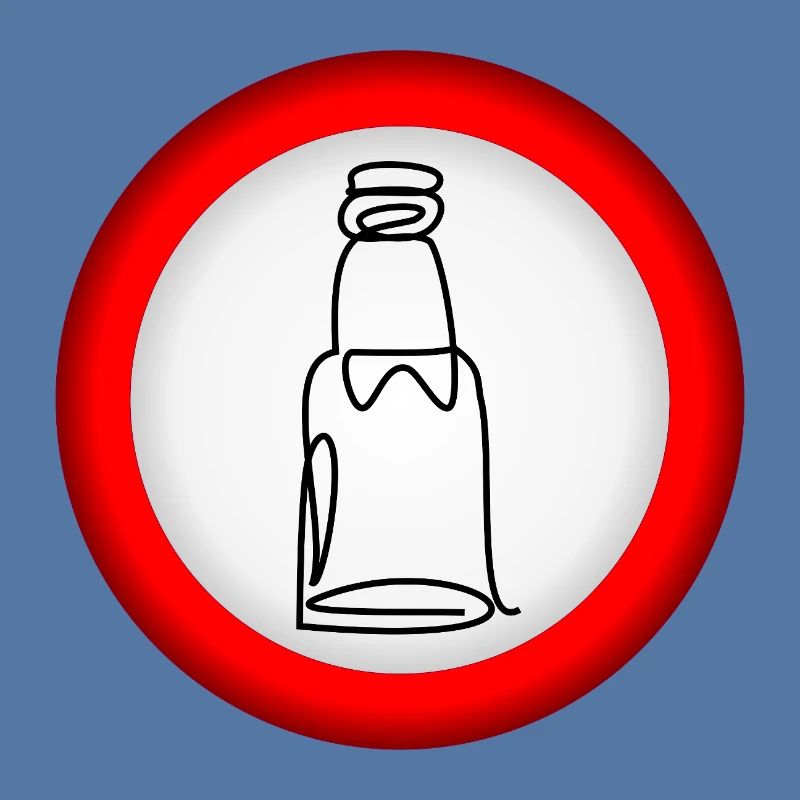 VERBOT BIERFLASCHE