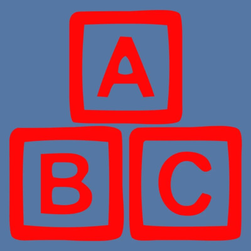 Conception contrastée de bloc ABC