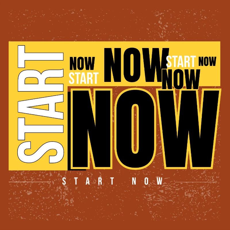 Start Now Bold Typography