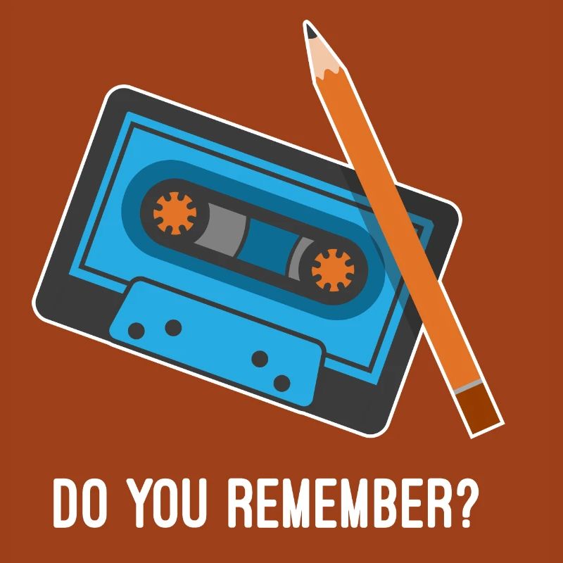 Que tu remember ? Cassette et crayon Fun Design