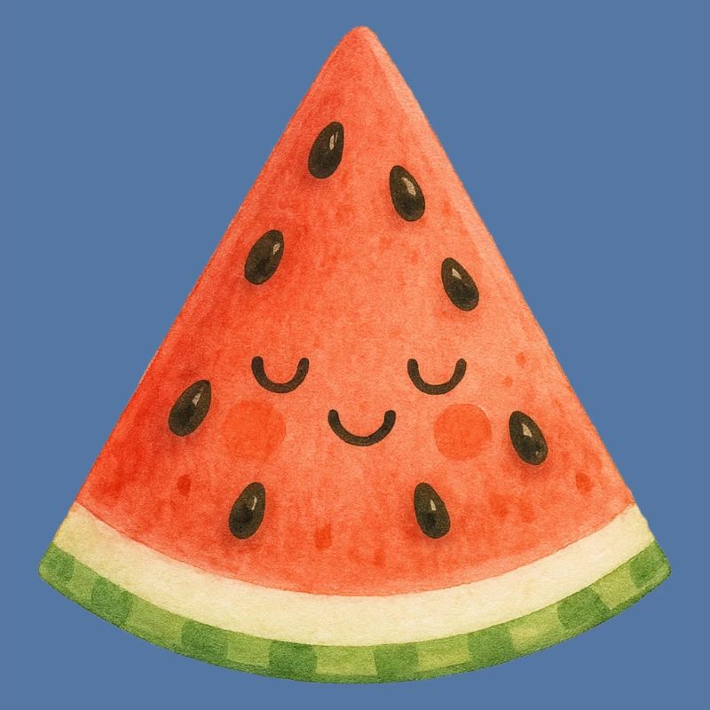 Tranche de pastèque sourire