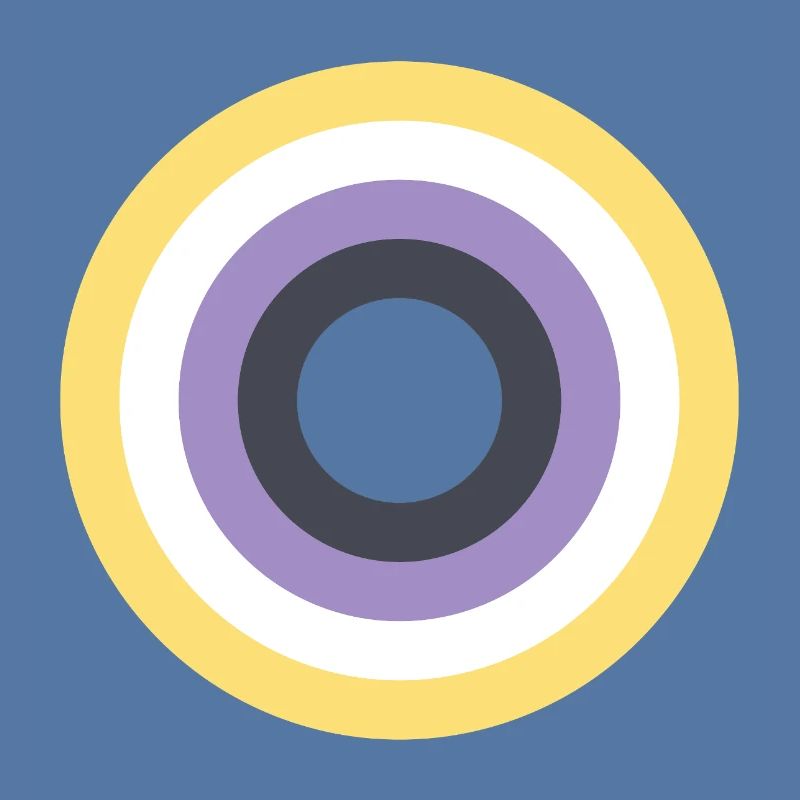 Concentric Ring Palette LGBTQ Non Binary
