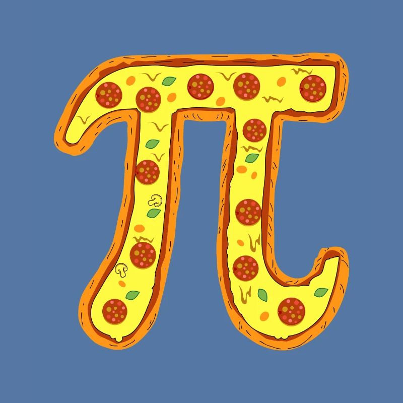 Pizza Pi Emblem Peperoni-Symbol