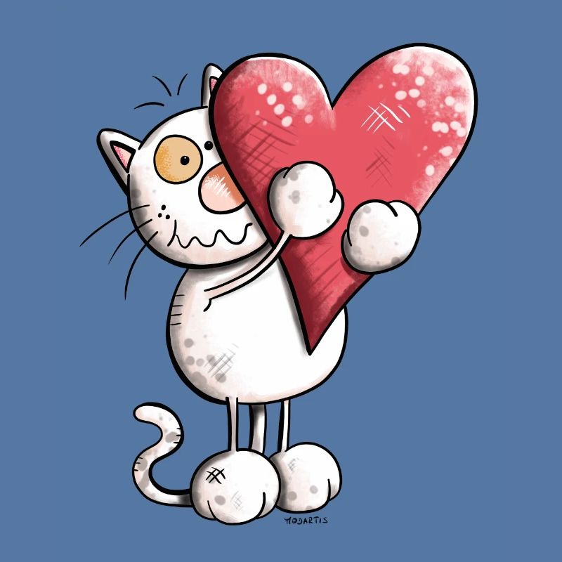 Katze mit Herz