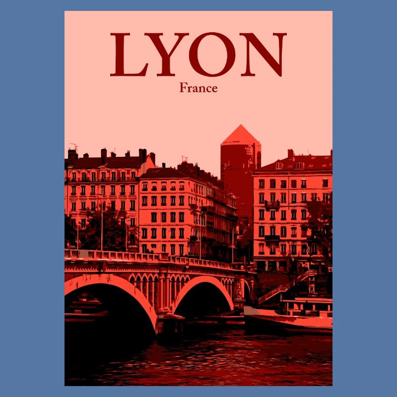Lyon Skyline roter Overlay