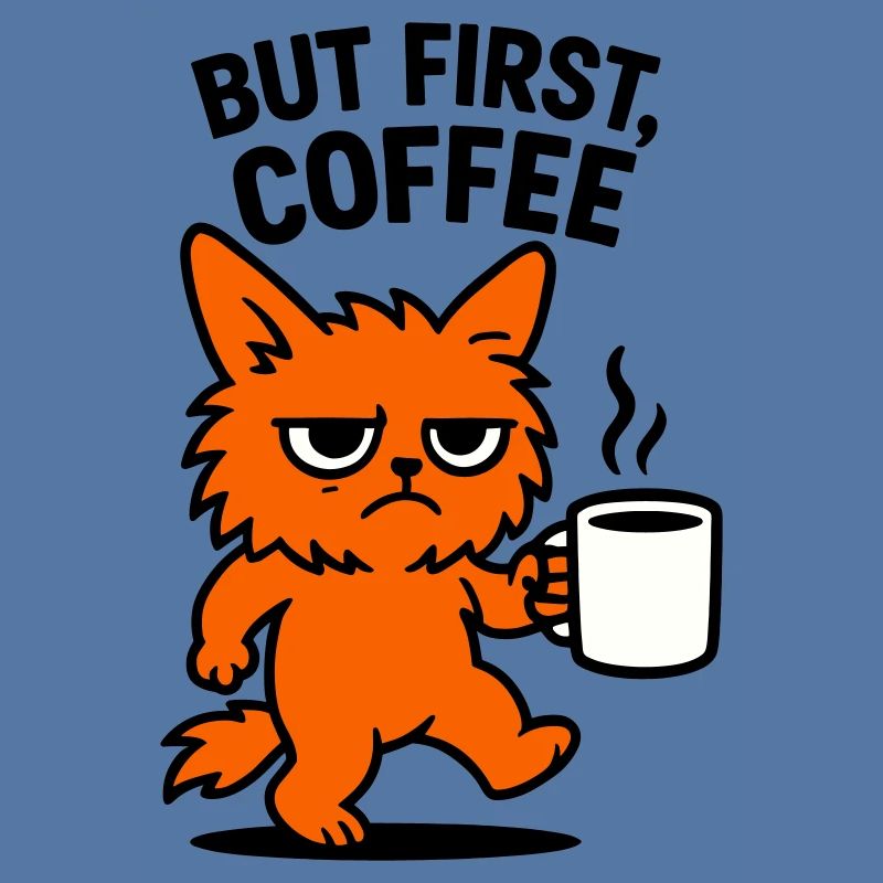 But first coffee cat