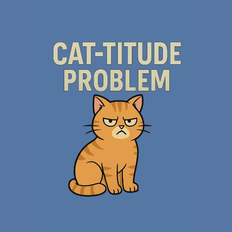 Catitude Problem Mürrische Katze Meme