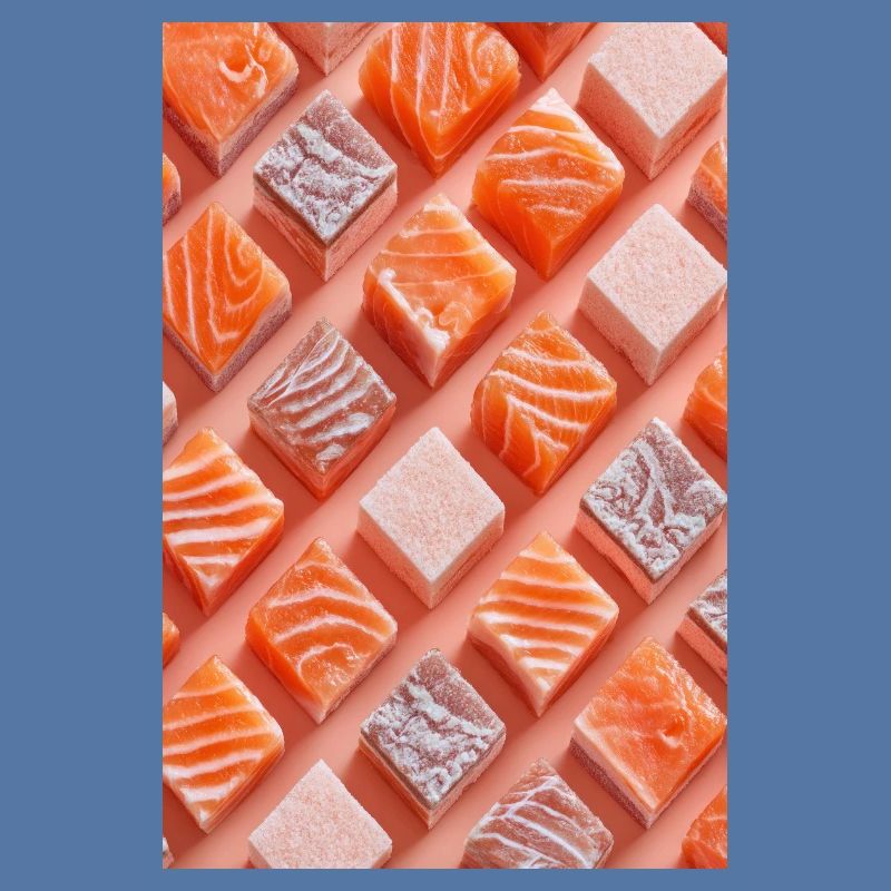 Salmon Tile Candy Grid