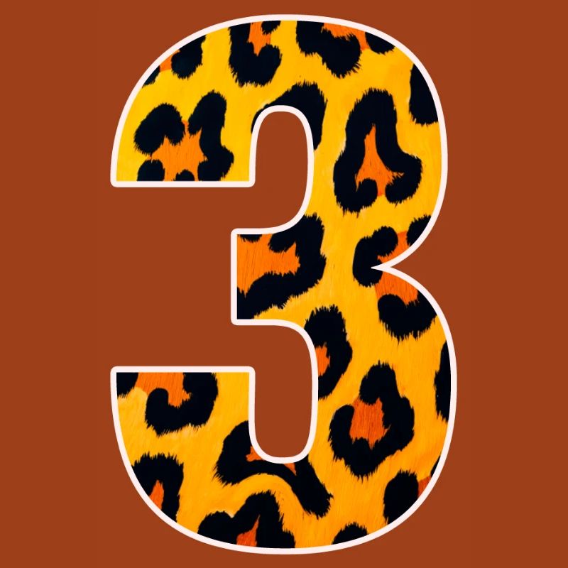 Motif numérique Léopard 3