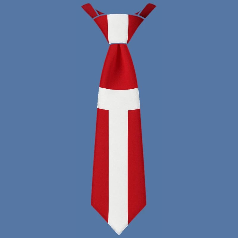 Cravate Danemark – Conception du drapeau