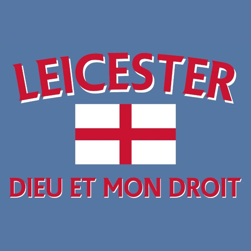 Leicester Angleterre Drapeau et devise