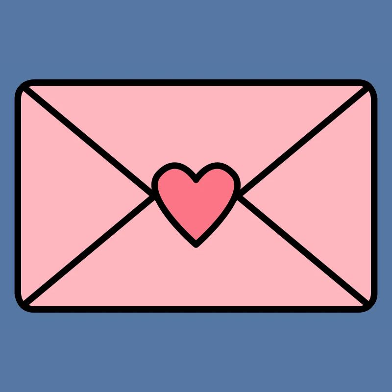 Liebesbrief mit Herz