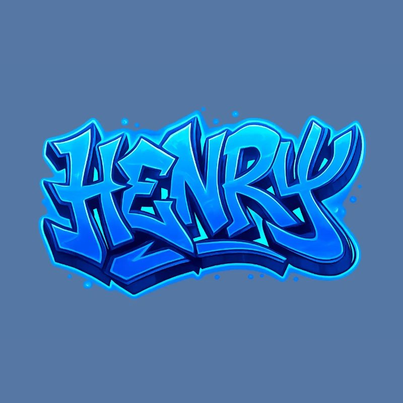 Graffiti HENRY Name Gift Ideal Printable On