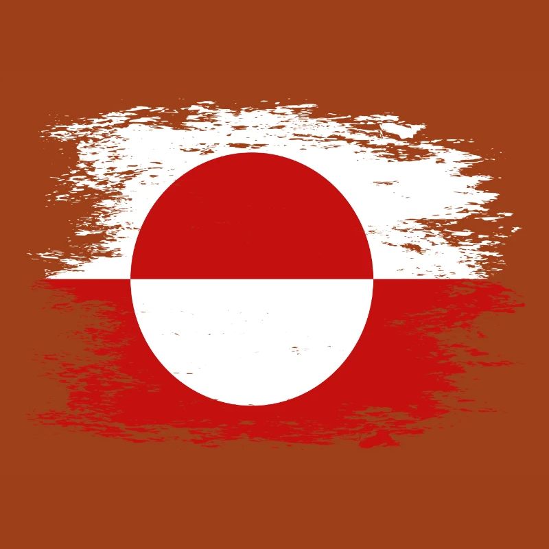 Drapeau du Groenland utilisé