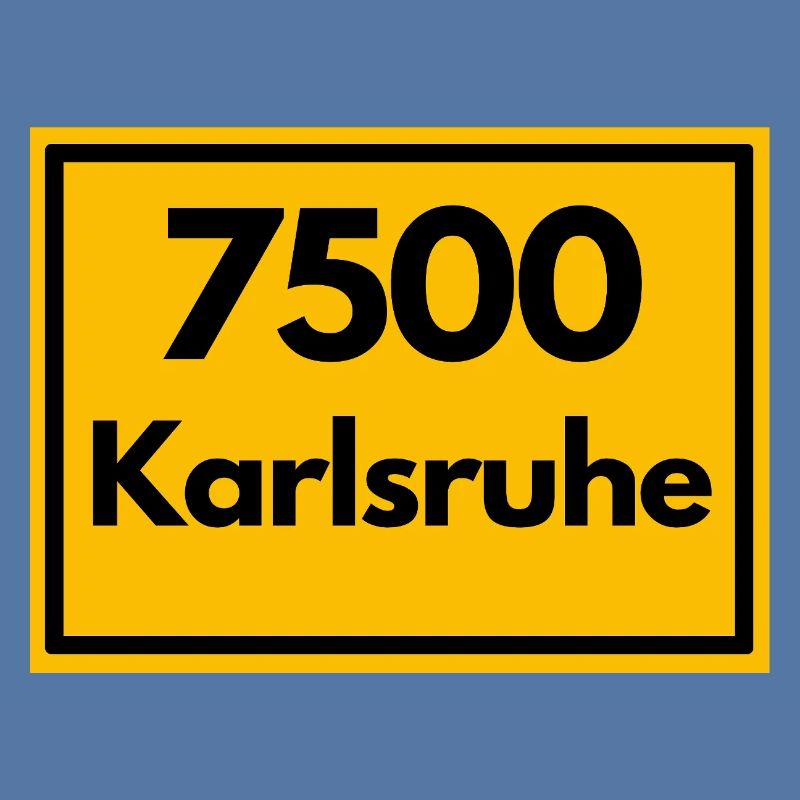 ANCIEN CODE POSTAL 7500 KARLSRUHE FÄCHERSTADT