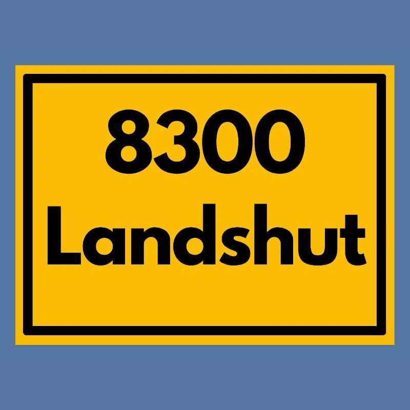 OLD POSTCODE POSTCODE RETRO 8300 LANDSHUT BAVARIA