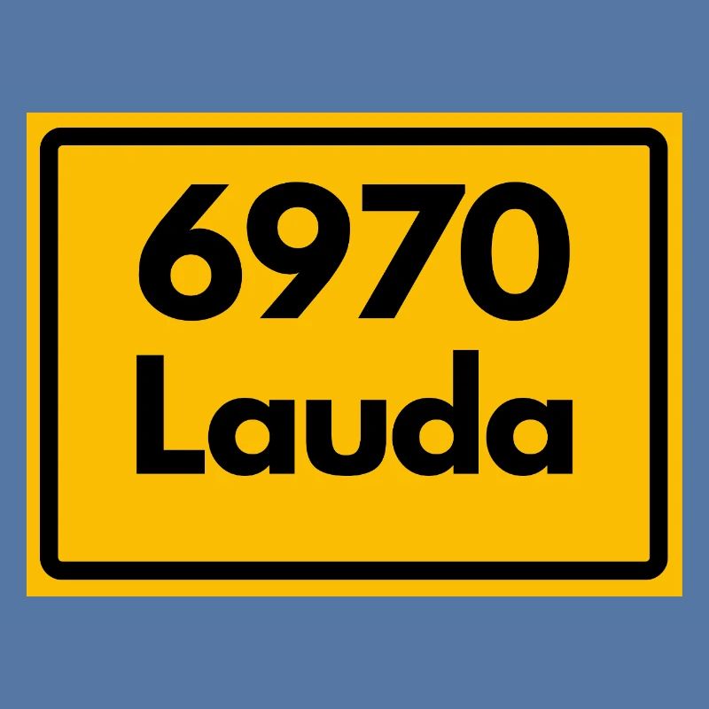 ANCIEN CODE POSTAL RETRO 6970 LAUDA HEIMATSTOLZ