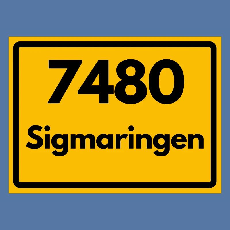 OLD POSTCODE RETRO 7480 SIGMARINGEN HEIMAT